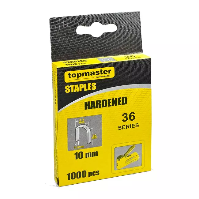 Скоби для ручного степлера Topmaster 10 мм тип 36(L) 1000 шт. (511336)