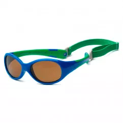 Солнцезащитные очки Koolsun Flex сине-зеленые до 6 лет (KS-FLRS003)