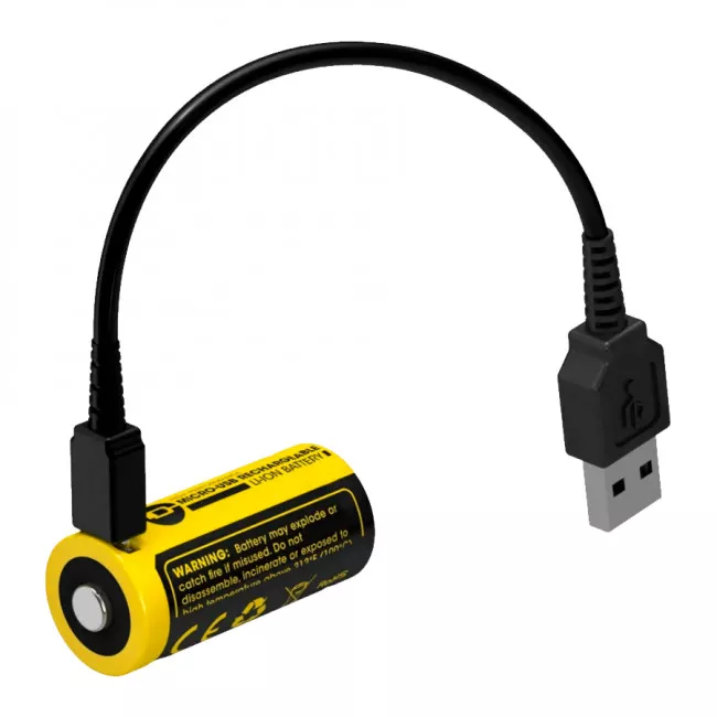 Акумулятор RCR123A (650mAh) Nitecore NL1665R (6-1022-r)
