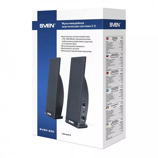 Акустическая система Sven 230 Black (00410037)