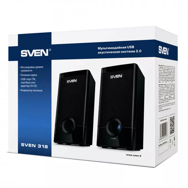 Акустична система Sven 318 Black USB (00410066)