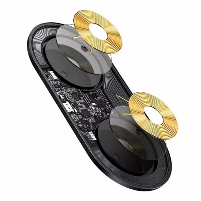 Беспроводное зарядное устройство Baseus Simple 2in1 18W Black (WXJK-01)