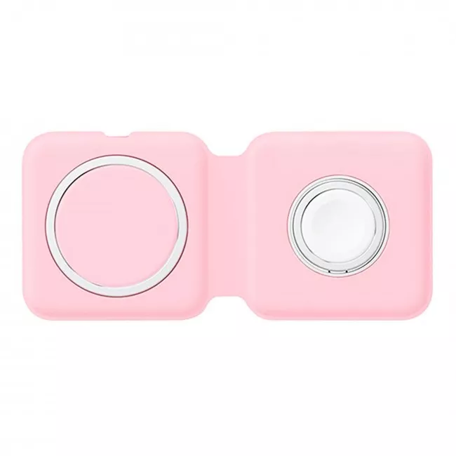 Беспроводное зарядное устройство ColorWay MagSafe Duo Charger Pink (CW-CHW32Q-P)