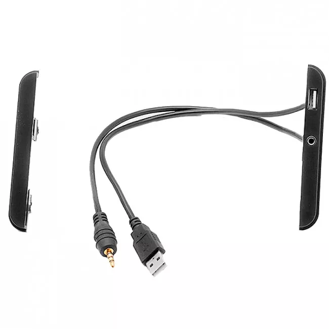 CARAV 11-712 Переходная рамка Toyota с USB и AUX удлинителем CARAV 11-712 Переходная рамка Toyota с USB и AUX удлинителем