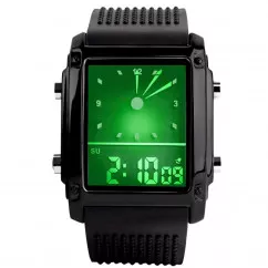 Часы электронные, LED Skmei 0814, черные, в металлическом боксе (175-1007-black-bm)
