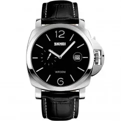 Часы кварцевые Skmei 1124, черные в металлическом боксе (175-1047-black-b_m)