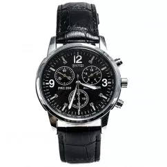 Часы кварцевые Skmei 9070, с кож. ремешком, в металлическом боксе (175-1056-black-b_m)
