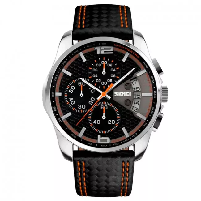 Часы кварцевые Skmei 9106, оранжевые, в металлическом боксе (175-1058-orange-b_m) Часы кварцевые Skmei 9106, оранжевые, в металлическом боксе (175-1058-orange-b_m)