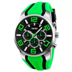 Годинник кварцевий Skmei 9128, зелений, в металевому боксі (175-1083_green_bm)
