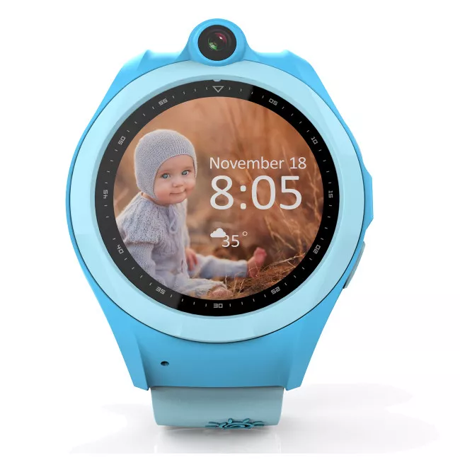 Детские телефон-часы с GPS трекером GOGPS K19 Синие (К19СН)