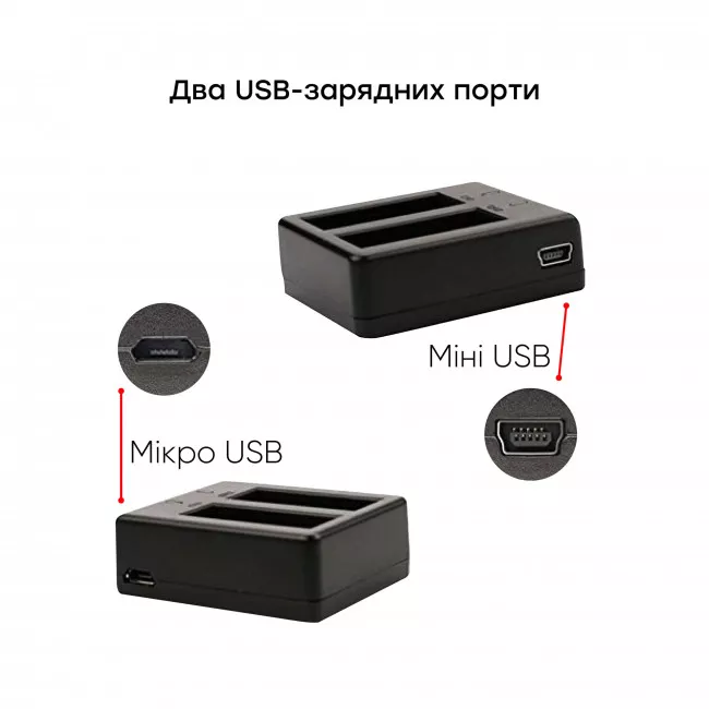 Двойное зарядное устройство AIRON для камер Procam 7/8 (69477915500037)