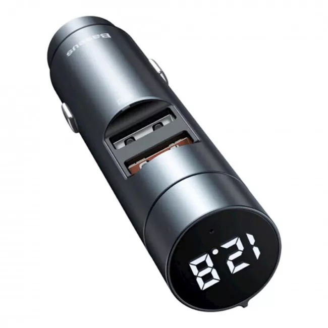 FM-трансмітер Baseus Energy Column MP3 Dark grey (CCNLZ-C0G/749299)
