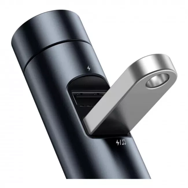 FM-трансмітер Baseus Energy Column MP3 Dark grey (CCNLZ-C0G/749299)