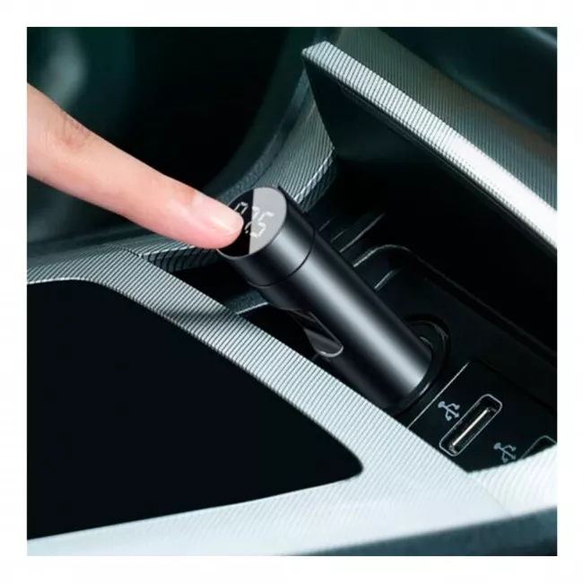 FM-трансмітер Baseus Energy Column MP3 Dark grey (CCNLZ-C0G/749299)