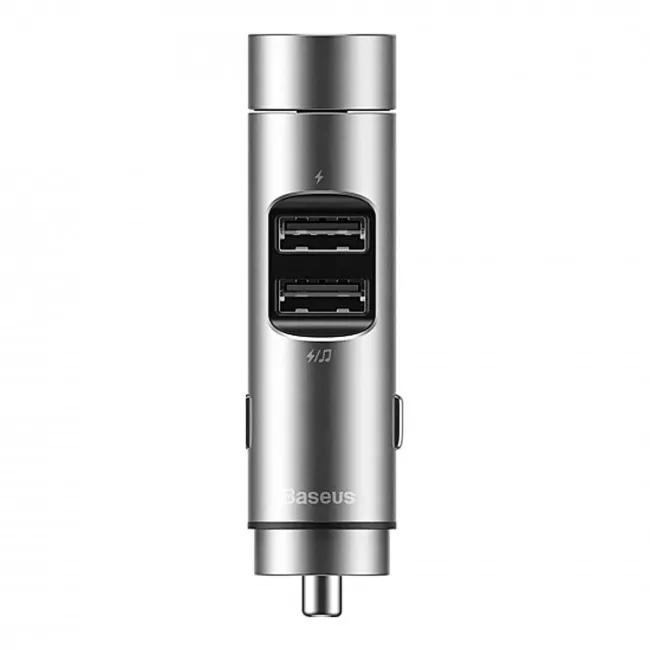 FM-трансмиттер Baseus Energy Column Car Wireless MP3 Charger Silver (CCNLZ-C0S)