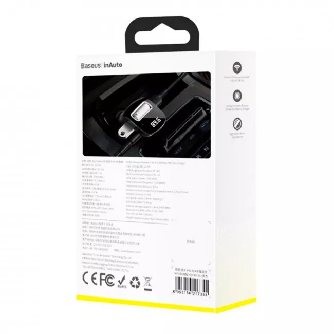 FM-трансмиттер Baseus Streamer F40 AUX wireless MP3 car charger Black (CCF40-01)