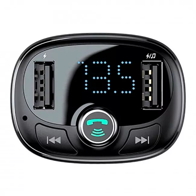 FM-трансмиттер Baseus T typed S-09 Bluetooth MP3 Tarnish (CCALL-TM01)