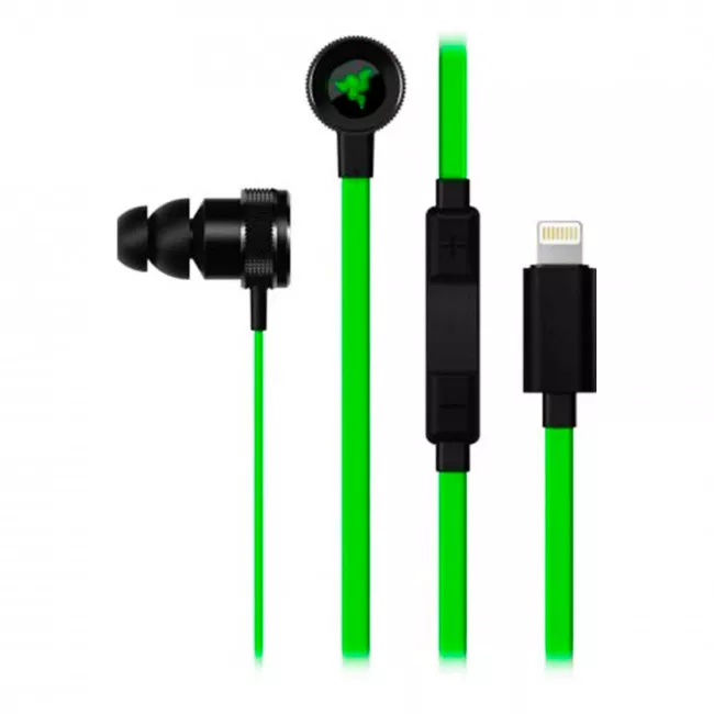 Гарнитура Razer Hammerhead for iOS Black/Green (RZ04-02090100-R3G1)
