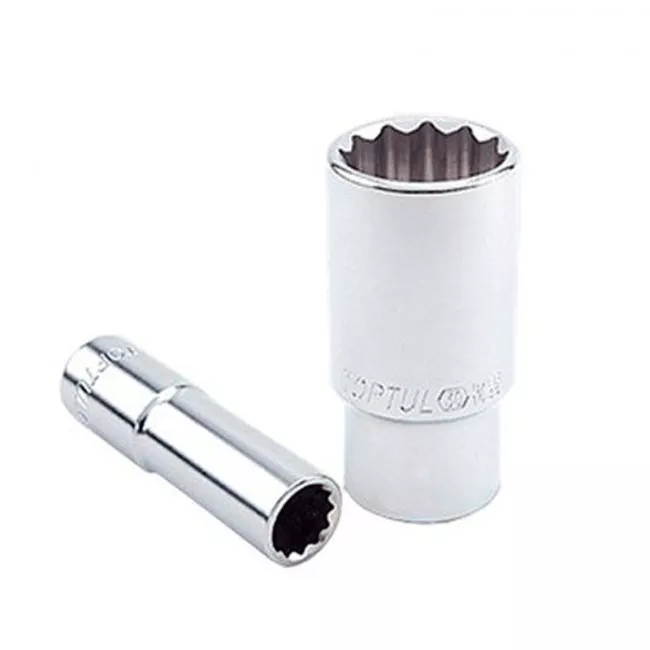 Головка торцевая длинная 1/2" 27мм 12-гранная TOPTUL (BAEF1627)