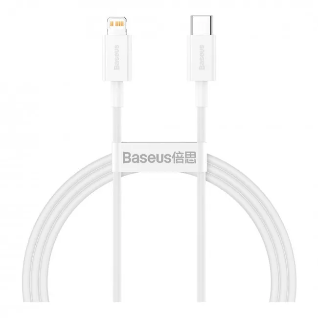 Кабель Baseus Lightning to USB Type-C Superior Series PD 1m White (CATLYS-A02)(317610003)