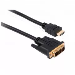 Кабель мультимедійний Vinga HDMI to DVI 24+1 5.0m (HDMIDVI01-5.0)