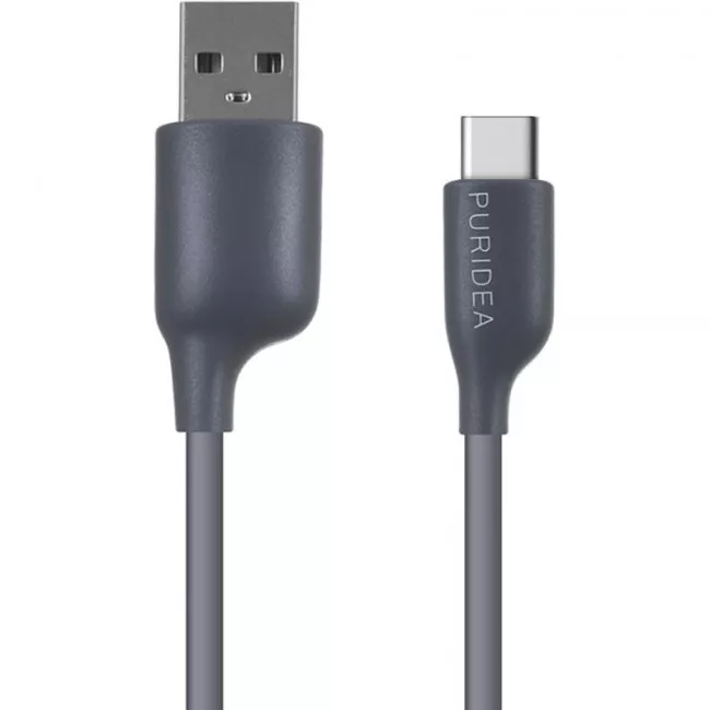 Кабель PURIDEA L02 - TYPE-C - 1.2 m Grey (LO2-USB-C White)
