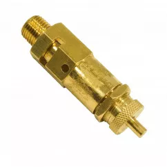 Клапан предохранительный латунный AIRKRAFT 1/4" для компрессора (SP010-02)