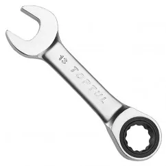 Ключ TOPTUL комбинированный с трещоткой укороченный 19мм (AOAB1919)