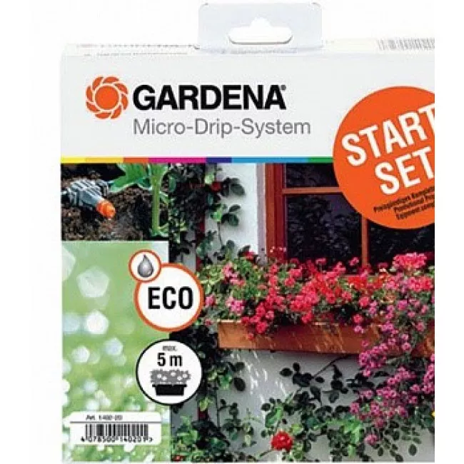 Комплект базовый для микрокапельного полива Gardena для цветочных ящиков (01402-20.000.00)
