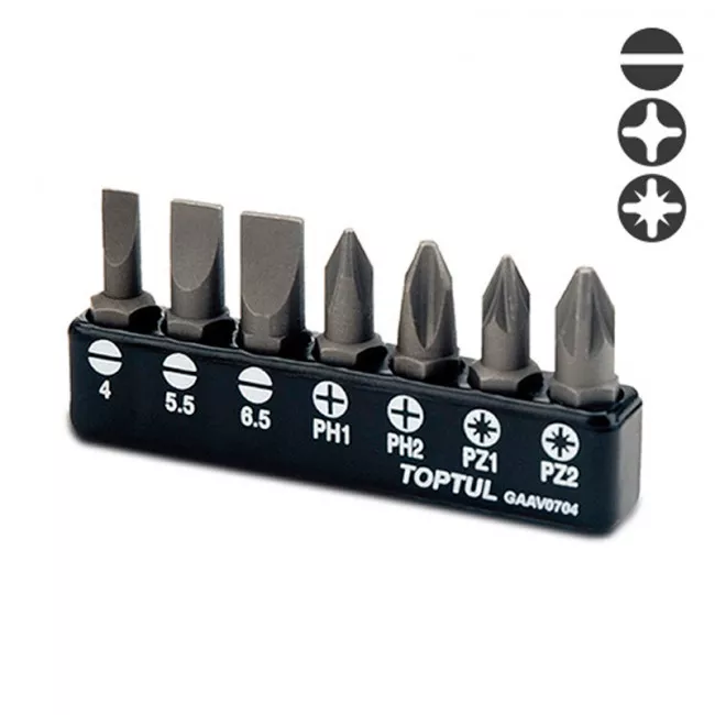 Набор бит TOPTUL 1/4" (GAAV0704)