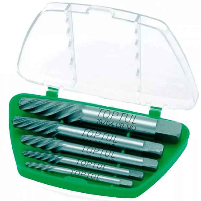 Набор экстракторов TOPTUL (7/64", 9/64", 5/32", 1/4", 19/64") (JGAW0502)