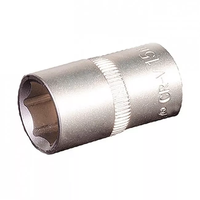Насадка торцевая MASTER TOOL 6-гранная 1/2" 15мм CRV (78-0015) Насадка торцевая MASTER TOOL 6-гранная 1/2" 15мм CRV (78-0015)