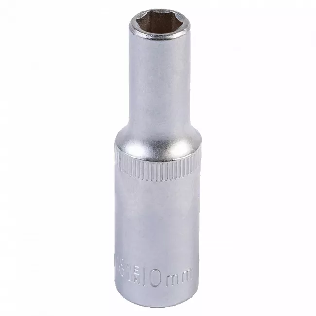 Насадка торцевая MASTER TOOL 6-гранная удлиненная 1/2", 10 мм. CRV (78-0510) Насадка торцевая MASTER TOOL 6-гранная удлиненная 1/2", 10 мм. CRV (78-0510)