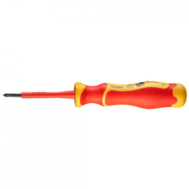 Отвертка NEO крестовая PH0x3x60mm, 1000 В, (04-137)
