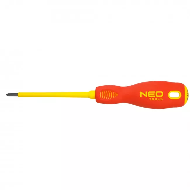 Отвертка NEO крестовая PZ1x80 мм, (1000 В) CrMo (04-062) Отвертка NEO крестовая PZ1x80 мм, (1000 В) CrMo (04-062)