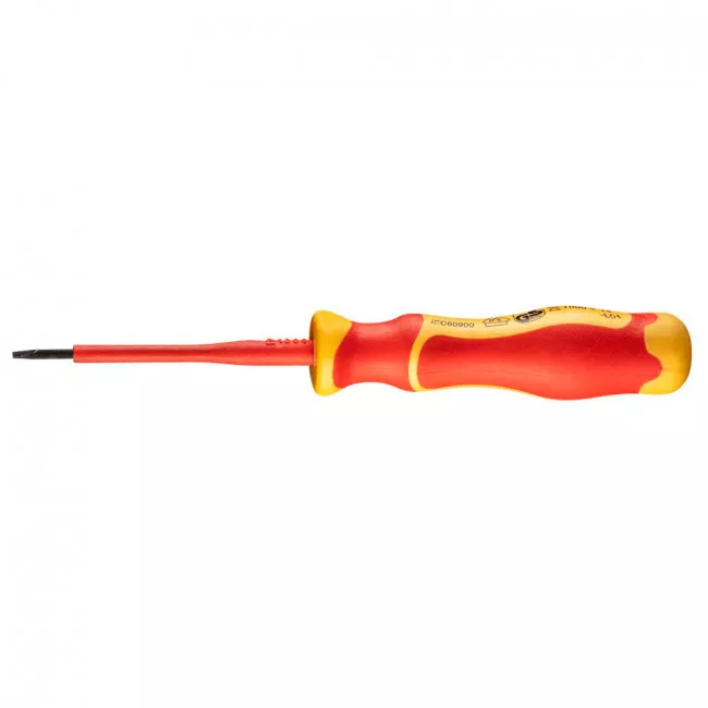 Отвертка NEO шлицевая 0.4x2.5x75 mm, 1000 В (04-130)