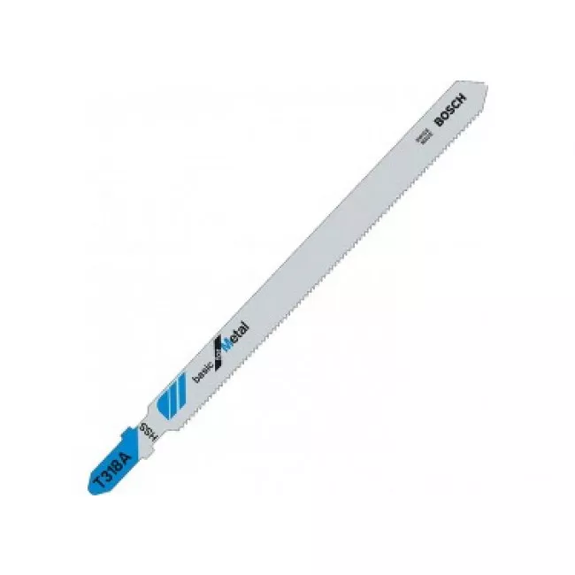 ПИЛЯЛЬНЕ ПОЛОТНО ПО МЕТАЛУ BOSCH BASIC FOR METAL T 318 А 132 ММ, 5 ШТ. (2608631319)