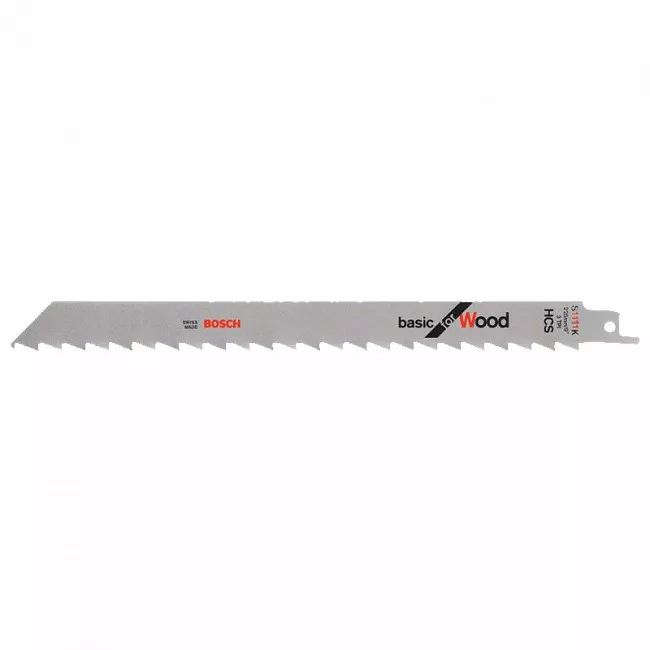 Полотно пильное сабельное Bosch S 1111 K Basic for Wood, 2шт (2.608.650.617)