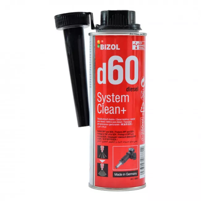 Присадка в топливо BIZOL для дизельных двигателей Diesel System Clean+ d60 0,25л (B8881) Присадка в топливо BIZOL для дизельных двигателей Diesel System Clean+ d60 0,25л (B8881)