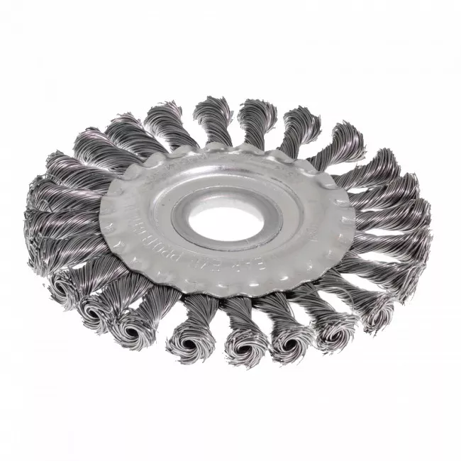 Щітка дискова із плетеного дроту D125*22,2 мм MASTER TOOL (19-9012)
