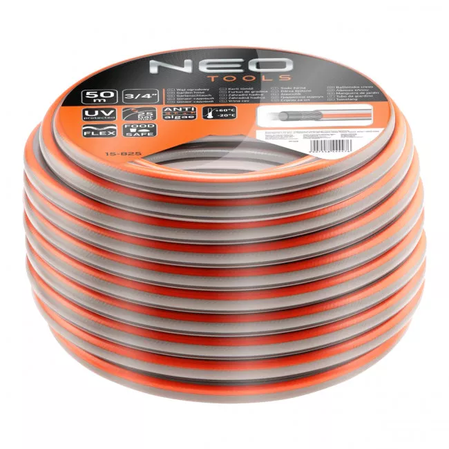 Шланг NEO садовий 50м, 3/4, 4-шар. Optima -20°/+60°C (15-825) Шланг NEO садовий 50м, 3/4, 4-шар. Optima -20°/+60°C (15-825)