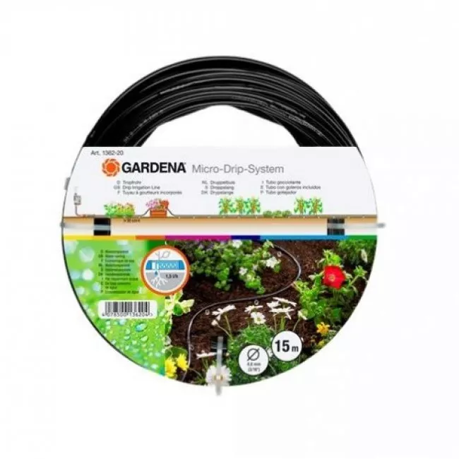 Шланг сочащийся Gardena для подземной прокладки 13,7 мм (01389-20.000.00) Шланг сочащийся Gardena для подземной прокладки 13,7 мм (01389-20.000.00)