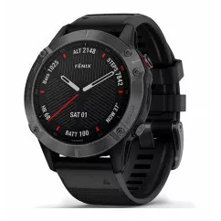 Смарт-часы Garmin Fenix 6 Carbon Gray DLC with Black Band (010-02158-11)