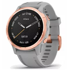 Смарт-годинник Garmin Fenix ​​6S Sapphire Rose Goldtone with Powder Gray Band (010-02159-21)