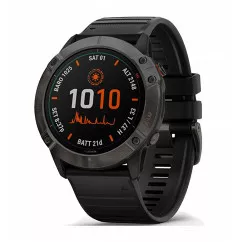 Смарт-часы Garmin Fenix 6X Pro Solar Titanium Carbon Gray DLC with Black Band (010-02157-21)