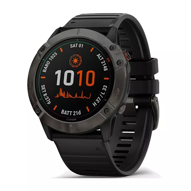 Смарт-часы Garmin Fenix 6X Pro Solar Titanium Carbon Gray DLC with Black Band (010-02157-21) Смарт-часы Garmin Fenix 6X Pro Solar Titanium Carbon Gray DLC with Black Band (010-02157-21)