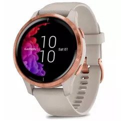 Смарт-годинник Garmin Venu Light Sand/Rose Gold (010-02173-23)