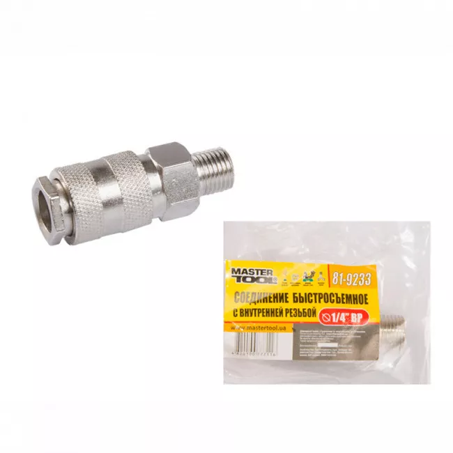 Соединение быстросъемное 1/4" ВР MASTER TOOL (81-9233)