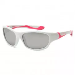 Солнцезащитные очки Koolsun Sport бело-розовые до 8 лет (KS-SPWHCA003)