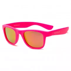 Солнцезащитные очки Koolsun Wave неоново-розовые до 10 лет (KS-WANP003)